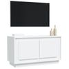 Mueble De Tv Madera Contrachapada Blanco 80x35x45 Cm