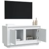 Mueble De Tv Madera Contrachapada Blanco 80x35x45 Cm