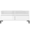 Mueble De Tv Madera Contrachapada Blanco Brillo 100x34,5x44,5cm