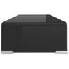 Soporte Para Tv/elevador Monitor Cristal Negro 60x25x11 Cm