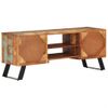 Mueble De Tv Madera Maciza Reciclada 112x30x45 Cm