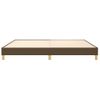 Estructura De Cama Box Spring Tela Marrón Oscuro 200x200 Cm