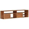 Mueble De Tv De Madera Maciza De Acacia 140x30x35 Cm