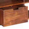 Mueble De Tv De Madera Maciza De Acacia 140x30x35 Cm