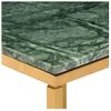 Mesa De Centro Piedra Real Textura De Mármol Verde 60x60x35 Cm