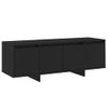 Mueble Para Tv Madera Contrachapada Negro 120x30x40,5 Cm