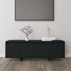 Mueble Para Tv Madera Contrachapada Negro 120x30x40,5 Cm