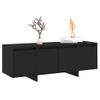 Mueble Para Tv Madera Contrachapada Negro 120x30x40,5 Cm