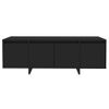 Mueble Para Tv Madera Contrachapada Negro 120x30x40,5 Cm