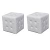 Taburetes Cubo Blancos