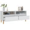 Mueble Para Tv Madera Contrachapada Blanco 100x34,5x44,5 Cm