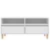 Mueble Para Tv Madera Contrachapada Blanco 100x34,5x44,5 Cm