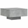 Mesa De Centro De Aglomerado Gris 60x60x31,5 Cm