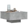 Mesa De Centro De Aglomerado Gris 60x60x31,5 Cm