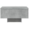 Mesa De Centro De Aglomerado Gris 60x60x31,5 Cm