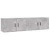 Muebles Para Tv De Pared 2 Unidades Gris Hormigón 80x34,5x40 Cm