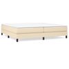 Estructura De Cama Box Spring Tela Color Crema 200x200 Cm