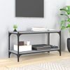 Mueble Para Tv Contrachapada Y Acero Gris Sonoma 80x33x41 Cm