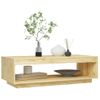 Mesa De Centro De Madera Maciza De Pino 110x50x33,5 Cm