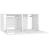 Muebles Colgantes De Tv 3 Unidades Blanco 60x30x30 Cm