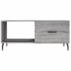 Mesa De Centro Madera Contrachapada Gris Sonoma 90x50x40 Cm