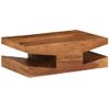 Mesa De Centro De Madera Maciza De Sheesham 90x60x30 Cm