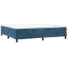 Estructura De Cama Box Spring Terciopelo Azul Oscuro 200x200 Cm