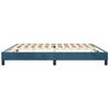 Estructura De Cama Box Spring Terciopelo Azul Oscuro 200x200 Cm