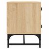 Mueble De Tv Con Puertas De Vidrio Roble Sonoma 102x37x50 Cm