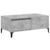 Mesa De Centro Madera Contrachapada Gris Hormigón 90x50x36,5 Cm