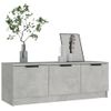 Mueble De Tv Madera Contrachapada Gris Hormigón 102x35x36,5 Cm