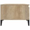 Mesa De Centro Madera Contrachapada Roble Sonoma 90x50x36,5 Cm