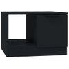 Mesa De Centro Madera Contrachapada Negro 50x50x36 Cm