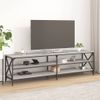 Mueble Para Tv Madera Contrachapada Gris Sonoma 180x40x50 Cm