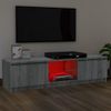 Mueble De Tv Con Luces Led Gris Sonoma 120x30x35,5 Cm