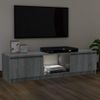 Mueble De Tv Con Luces Led Gris Sonoma 120x30x35,5 Cm