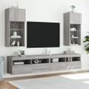 Mueble Para Tv Con Luces Led Gris Sonoma 40,5x30x90 Cm