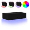 Mueble De Tv Con Luces Led Negro 60x35x15,5 Cm