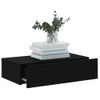 Mueble De Tv Con Luces Led Negro 60x35x15,5 Cm