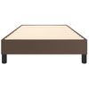 Estructura De Cama Box Spring Cuero Sintético Marrón 90x190 Cm