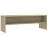 Mueble De Tv Madera Contrachapada Roble Sonoma 120x40x40cm