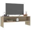 Mueble De Tv Madera Contrachapada Roble Sonoma 120x40x40cm