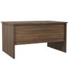 Mesa De Centro Madera Contrachapada Marrón Roble 80x50x42,5 Cm