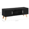 Mueble Para El Televisor 120x40x46 Cm Mdf Negro