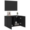 Mueble Para Tv De Pared Negro 60x30x41 Cm