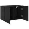 Mueble Para Tv De Pared Negro 60x30x41 Cm