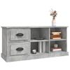 Mueble De Tv Madera Contrachapada Gris Hormigón 102x35,5x47,5cm