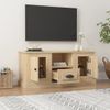 Mueble Para Tv Madera Contrachapada Roble Sonoma 100x35,5x45 Cm