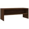 Mueble De Tv Madera Contrachapada Roble Marrón 100x40x40 Cm