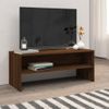 Mueble De Tv Madera Contrachapada Roble Marrón 100x40x40 Cm